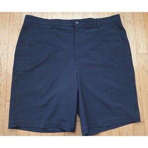 FootJoy FJ Men's 40 Stretch Navy Performance Flat Front Chino Casual Golf Shorts